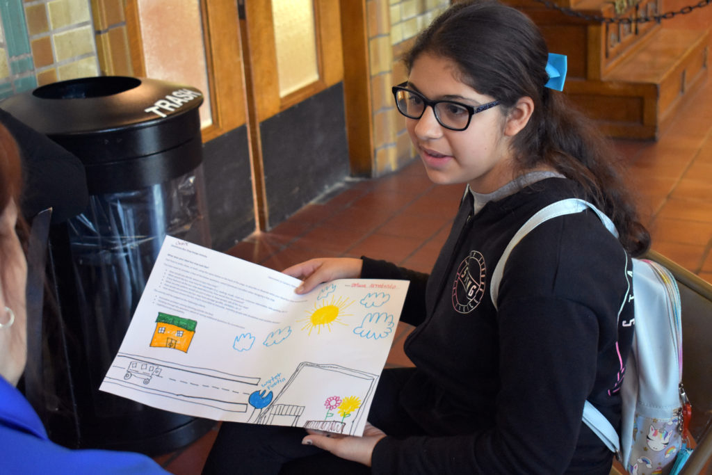 Girl Scout at Omnitrans Career Day