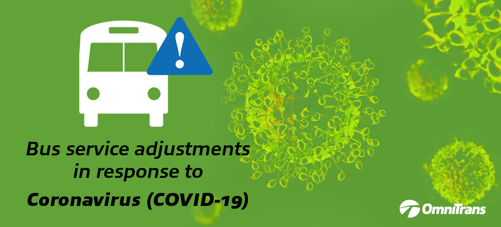 Bus service adjustments in response to coronavirus image