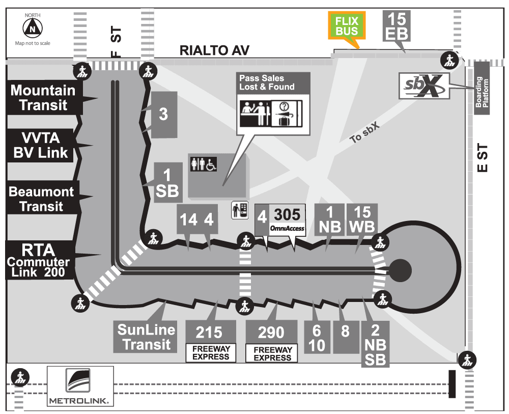 SBTC Flix Bus map