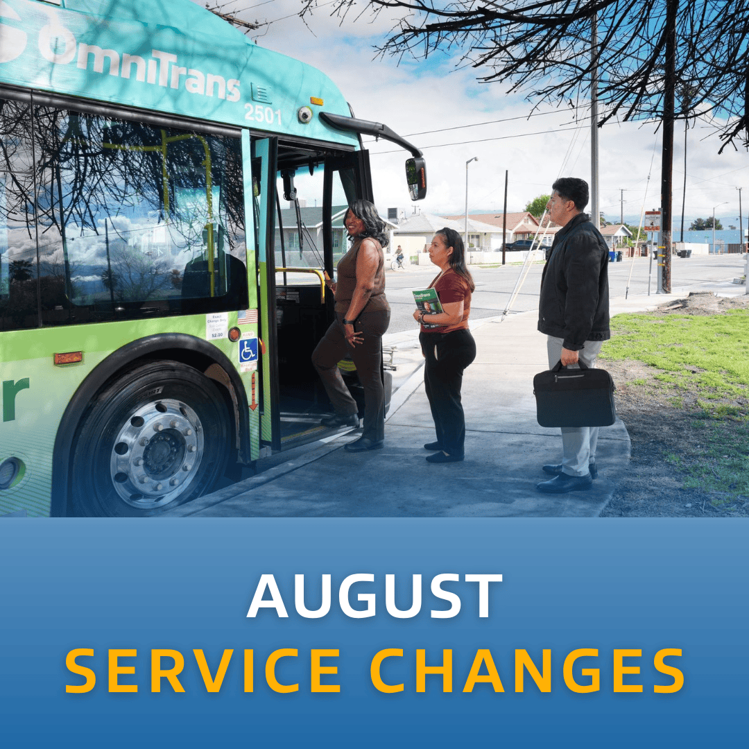 August Service Changes